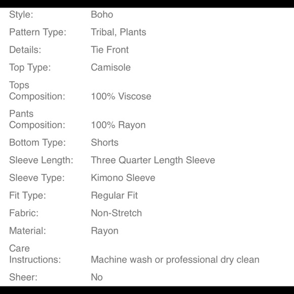 Boho Bohemian Tropical Floral Print Cami Top Kimono CoverUp Shorts Set Green - Picture 6 of 6